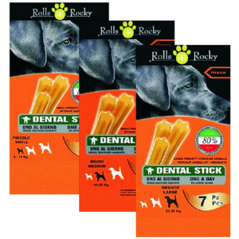 Rolls rocky dental sticks premium για σκυλιά 7τμχ