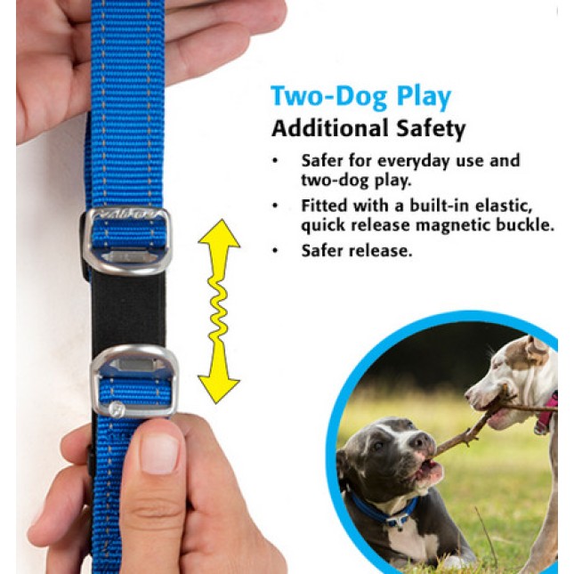 Rogz περιλαίμιο Utility Safety collar μαύρο,με ανακλαστικές ραφές