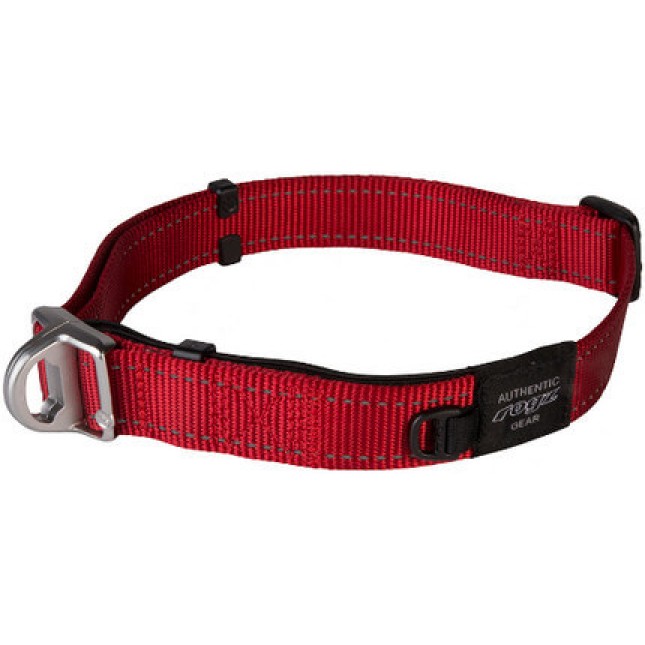 Rogz περιλαίμιο Utility Safety collar κόκκινο,με ανακλαστικές ραφές