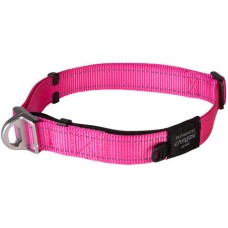 Rogz περιλαίμιο Utility Safety collar ροζ,με ανακλαστικές ραφές