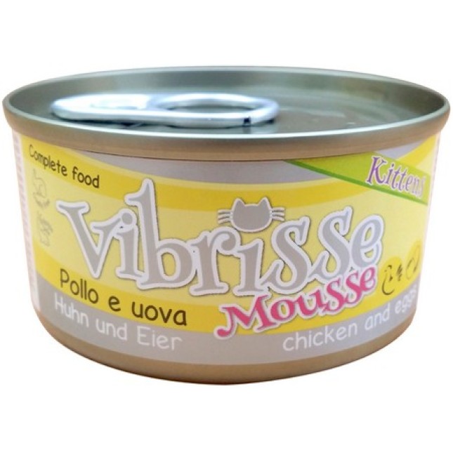 Croci Vibrisse κονσέρβα mousse για γατάκια με κοτόπουλο και αβγά 70g