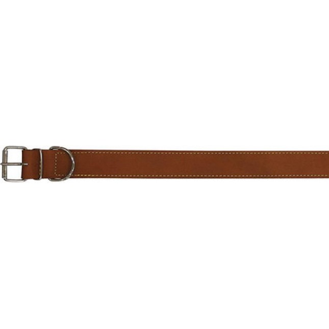 Croci Double leather περιλαίμιο σκύλου superior brown 1x30cm