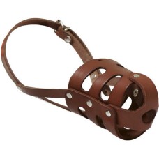 Croci Leather φίμωτρο muzzle brown medium