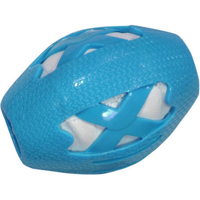 Croci Tpr παιχνίδι σκύλου rugby ball catcher blue 14cm