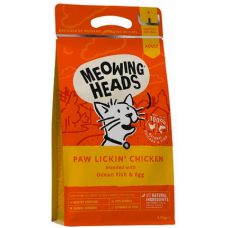 Meowing Heads τροφή για γάτες,κοτόπουλο & ψάρια 450gr