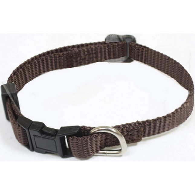 Croci Adjustable nylon περιλαίμιο σκύλου brown 25mm