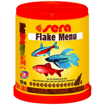 Sera granulat menu 150ml,ποικιλία τροφών σε κόκκους για όλα τα ψάρια