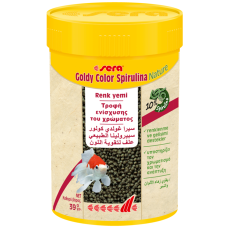 Sera goldy color spirulina natural 100ml , τροφή για χρυσόψαρα με σπιρουλίνα