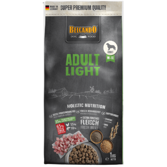 Belcando Adult Light για σκύλους με χαμηλή δραστηριότητα 1kg