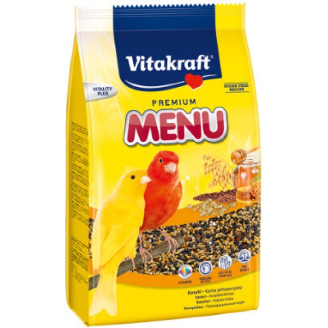 Vitakraft menu vital-βασική τροφή με μέλι για καναρίνια 500gr