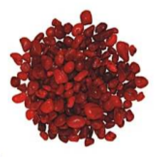 Χαλίκι Tetrapet sunset red 4-8mm 1kg