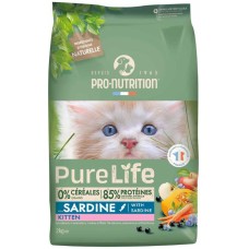 Pro-nutrition flatazor pure life πλήρης τροφή για γατάκια με σαρδέλα 2kg