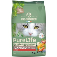 Pro-nutrition flatazor pure life πλήρης τροφή για ενήλικες γάτες με πάπια 2kg