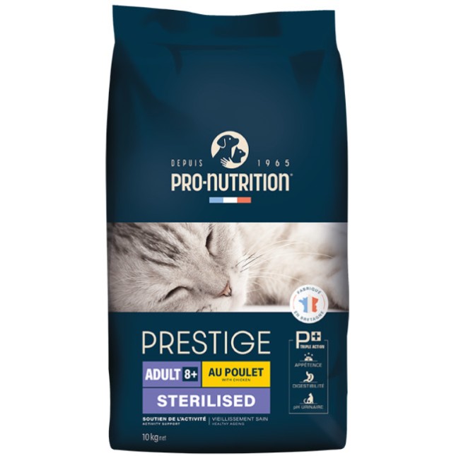 Pro-nutrition Prestige adult υπέρβαρες ή στειρωμένες γάτες άνω των 8 ετών 10kg