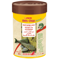 Sera Wels-Chips nature , βασική τρoφή για ψάρια βυθού, όπως Ancistrus και plecos 100ml