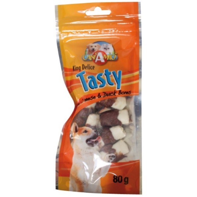 Croci King d.tasty mini κόκαλα τυρί & πάπια 80g