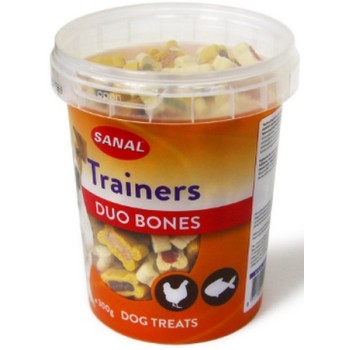 Sanal Trainers Duo Bones μαλακό σνακ με κοτόπουλο & ψάρι 300gr