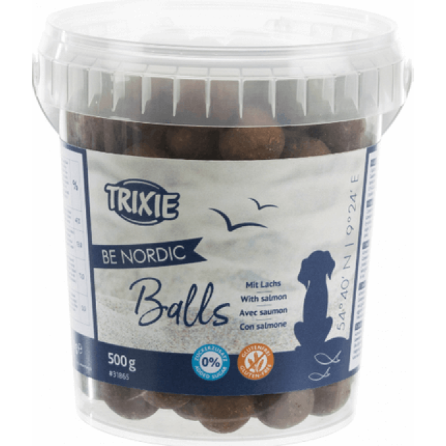 Trixie λιχουδιά be nordic salmon balls 500gr