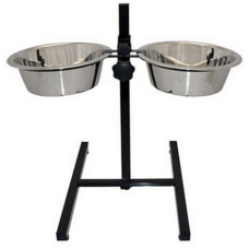 Happypet adjustable double diner διπλά πιάτα φαγητού