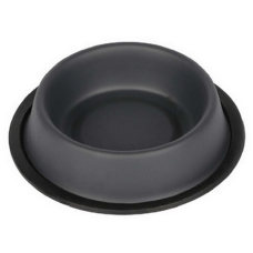 Happypet coated non slip bowl πιατάκι φαγητού γκρι χρώμα 17cm/6.75