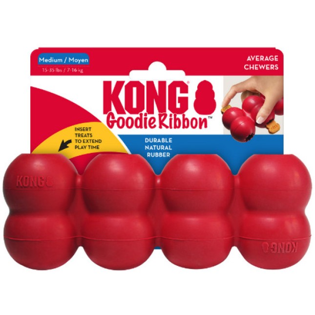 Kong παιχνίδι goodie ribbon με 4 υποδοχές για λιχουδιές medium