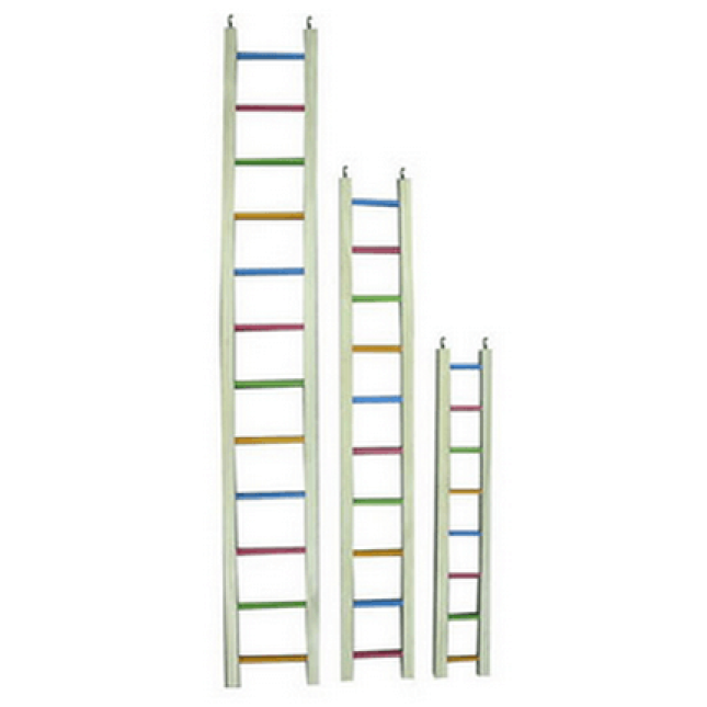 Happypet wooden ladder multi coloured 122cm χρωματιστή σκάλα παιχνίδι για ωδικά