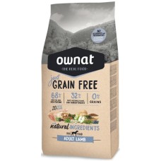 Ownat grain free τροφή just adult dog με αρνί 14kg.