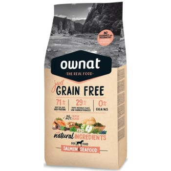 Ownat grain free τροφή just adult dog με σολομό & θαλασσινά 3kg.