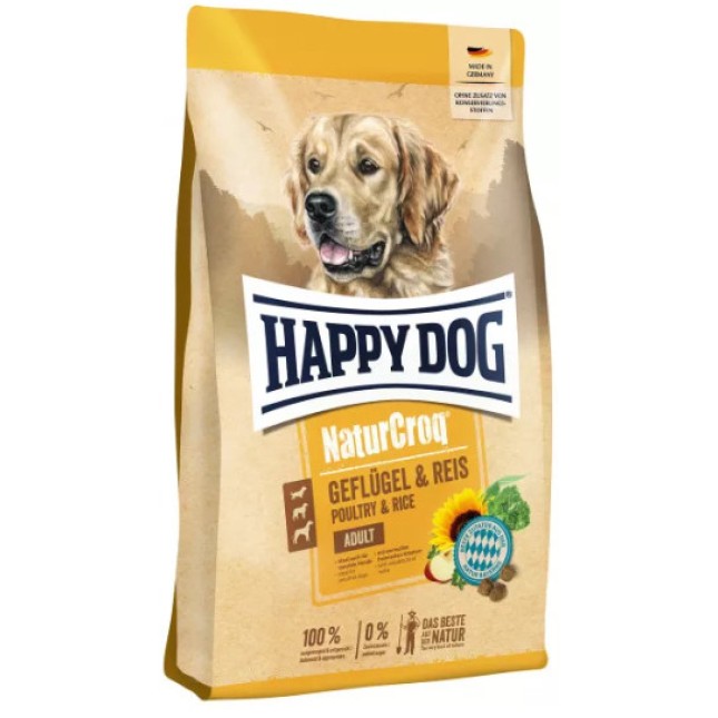 Happy Dog NaturCroq Geflugel για ενήλικα σκυλιά 1kg