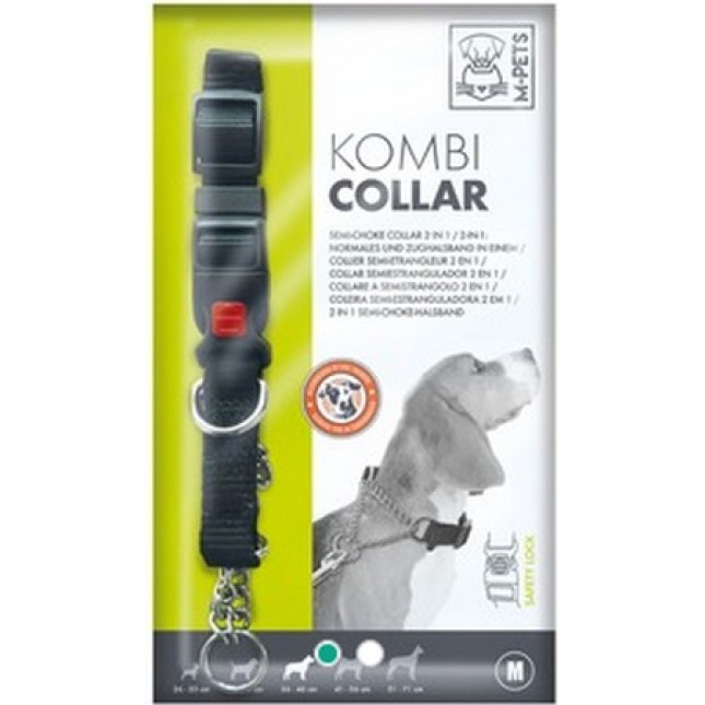 M-pets περιλαίμιο kombi collar - 2in1  2x36 - 46cm Medium