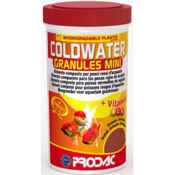 Prodac coldwaters granules τροφή σε κόκκους για διακοσμητικά ψάρια κρύου νερού μικρού μεγέθους