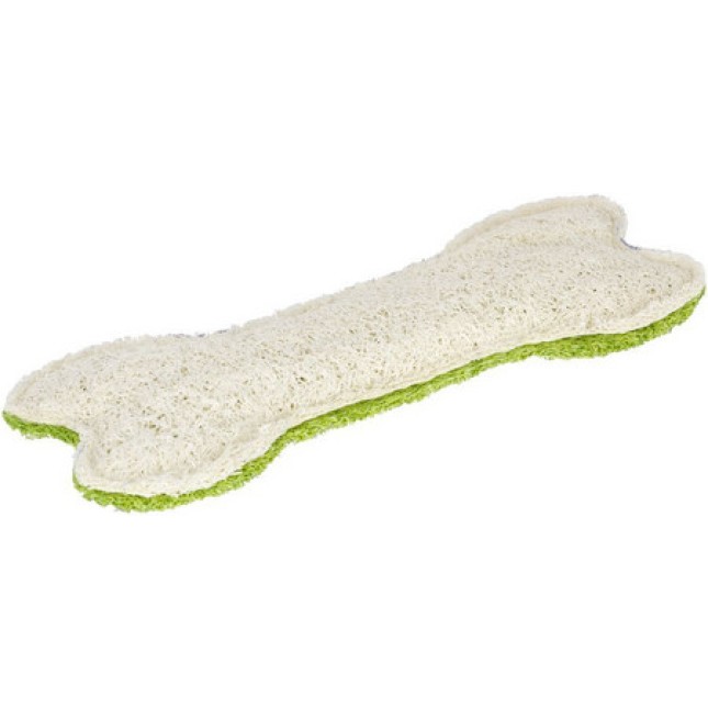 Kerbl παιχνίδι σκύλου loofah κόκκαλο 20 cm, green