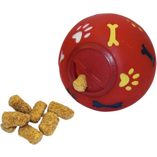 Kerbl dog snack ball o 11cm, red