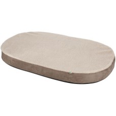 Kerbl Memory-Foam Mattress oval, 120x72x8cm, grey/beige