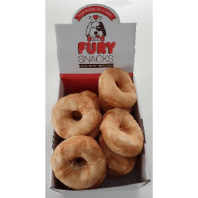 Fury λιχουδιά για σκύλους donut με κοτόπουλο 10cm (20 τμχ)