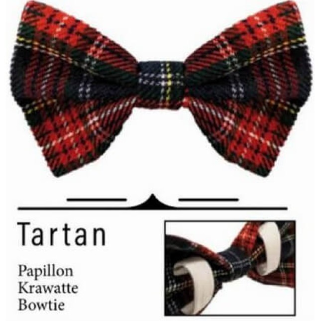 Croci παπιγιόν tartan 14cm