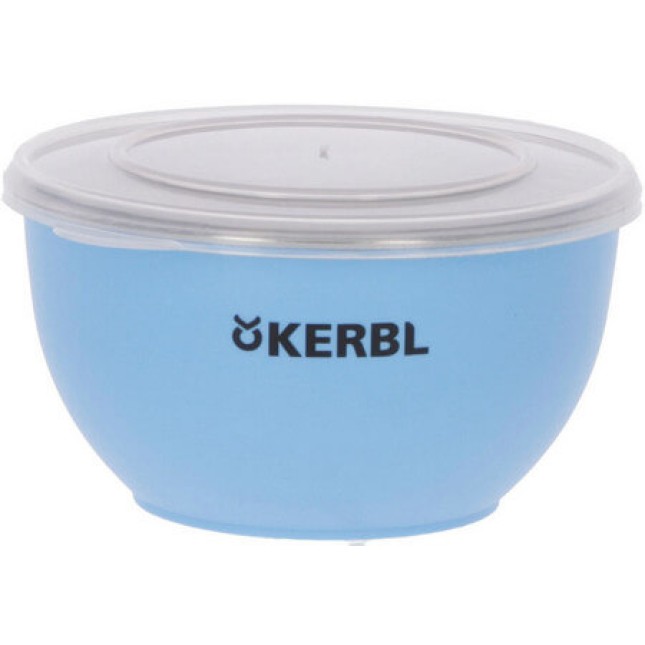 Kerbl Σετ μπολ από ανοξείδωτο ατσάλι μπλε 550 ml/900 ml/1200 ml