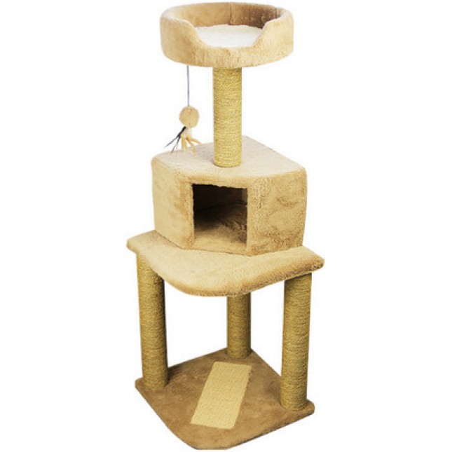 Pawise Ονυχοδρόμιο Cat Tower προσφέρει ένα ασφαλές μέρος για παιχνίδι, ξύσιμο των νυχιών