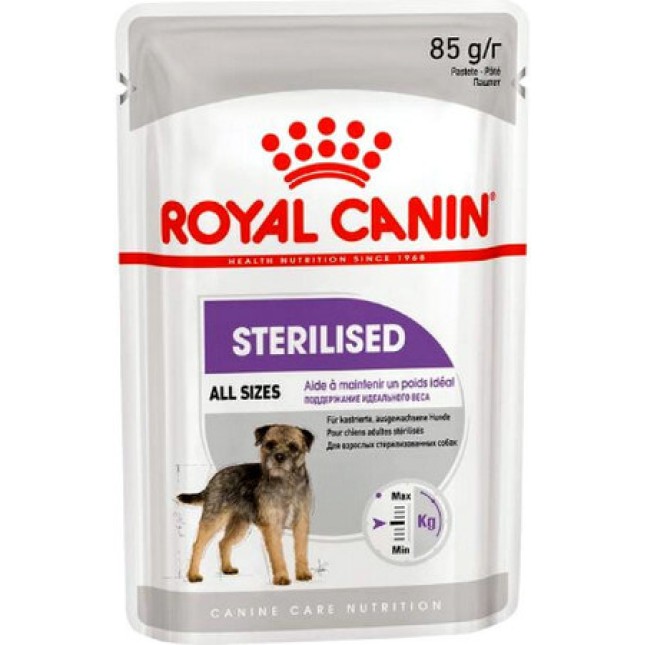 Royal Canin πλήρης τροφή Canine Care Nutrition Wet sterilised για ενήλικες στειρωμένους σκύλους