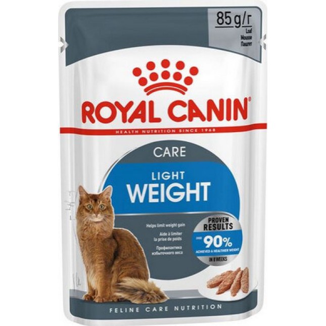 Royal Canin Feline Υγιεινή διατροφή Wet ultra light loaf για ενήλικες γάτες (πατέ)