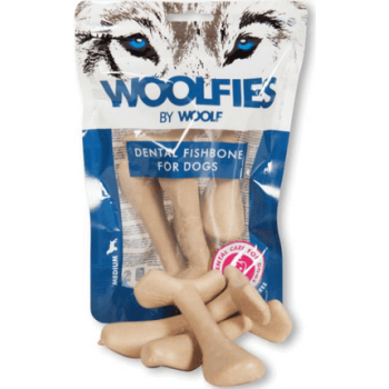 Woolf Dental Fishbone M (4τεμ.) βρώσιμα και εύπεπτα οδοντικά σνακ για σκύλους 200gr