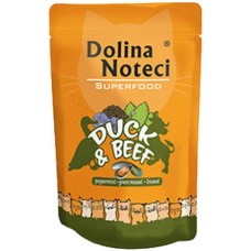 Dolina Noteci super food πλήρες φαγητό για ενήλικες γάτες όλων των φυλών με πάπια & βοδινό