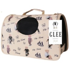 Glee Τσάντα μεταφοράς Beige bears S 34x19x27cm