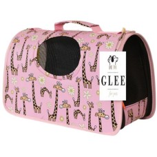 Glee Τσάντα μεταφοράς Pink Giraffe S 34x19x27cm