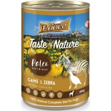 Prince Taste of Nature κυνήγι Ζέβρα καφέ 400gr