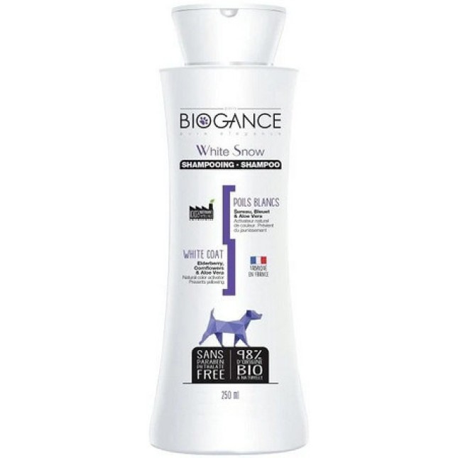 Biogance σαμπουάν για λευκό τρίχωμα 250ml