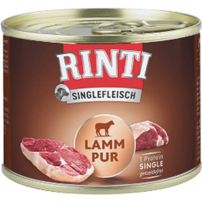 Finnern Rinti Single Fleisch χωρίς γλουτένη καθαρό αρνί 185gr