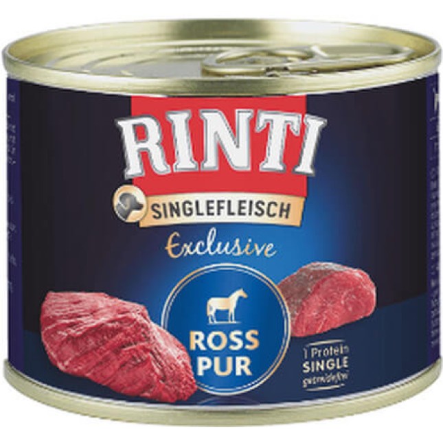 Finnern Rinti Single Fleisch exclusive χωρίς γλουτένη καθαρό άλογο 185gr