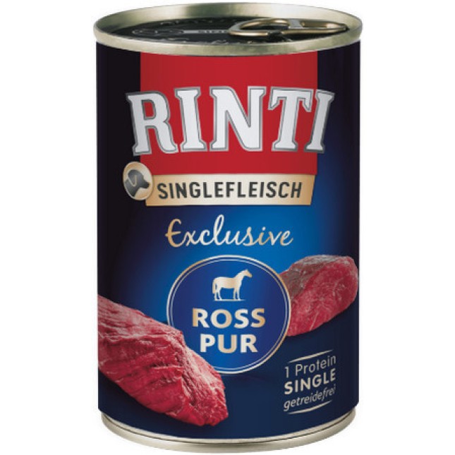 Finnern Rinti Single Fleisch exclusive χωρίς γλουτένη καθαρό άλογο 400gr