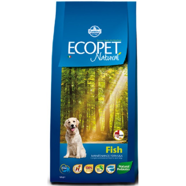 Farmina Ecopet natural τροφή για ενήλικους σκύλους μεγαλόσωμων φυλών με ψάρι